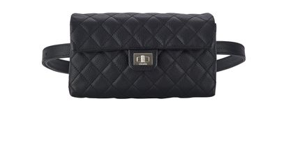 Reissue Uniform Belt Bag, &pound;950, Handbags, Black, Caviar Leather, Front view